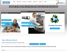 Tablet Screenshot of epsonwarranty.co.za